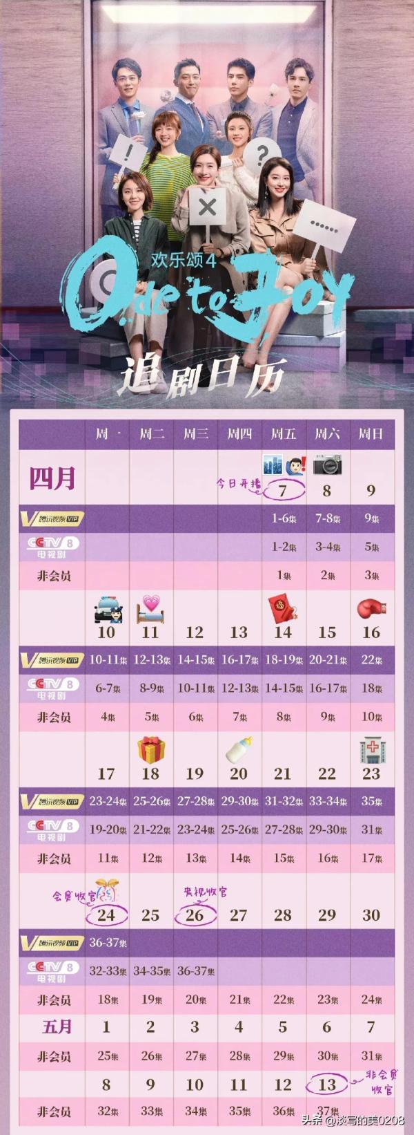 4.10 周一熱播劇劇集更新/新劇定檔日歷表
