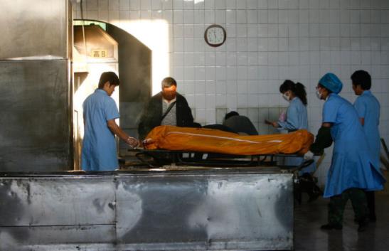 殯儀館火化死人圖片 人體火葬場火化全過程圖片