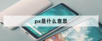 px是什么意思 是Pixel的簡寫