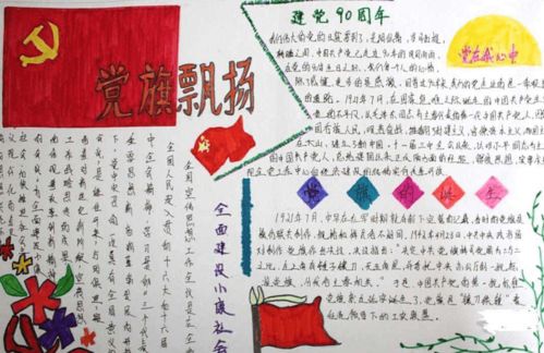 建黨節手抄報