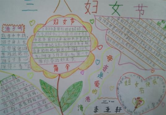 三八婦女節的手抄報怎么畫簡單又好看
