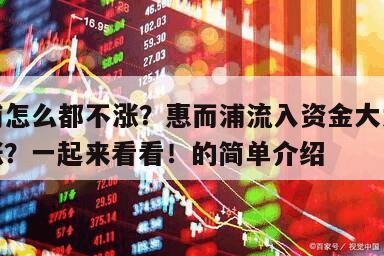 惠而浦怎么都不漲？惠而浦流入資金大為何還是不漲？一起來看看！的簡單介紹