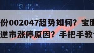 寶鷹股份002047趨勢如何？寶鷹股份002047逆市漲停原因？手把手教會你！
