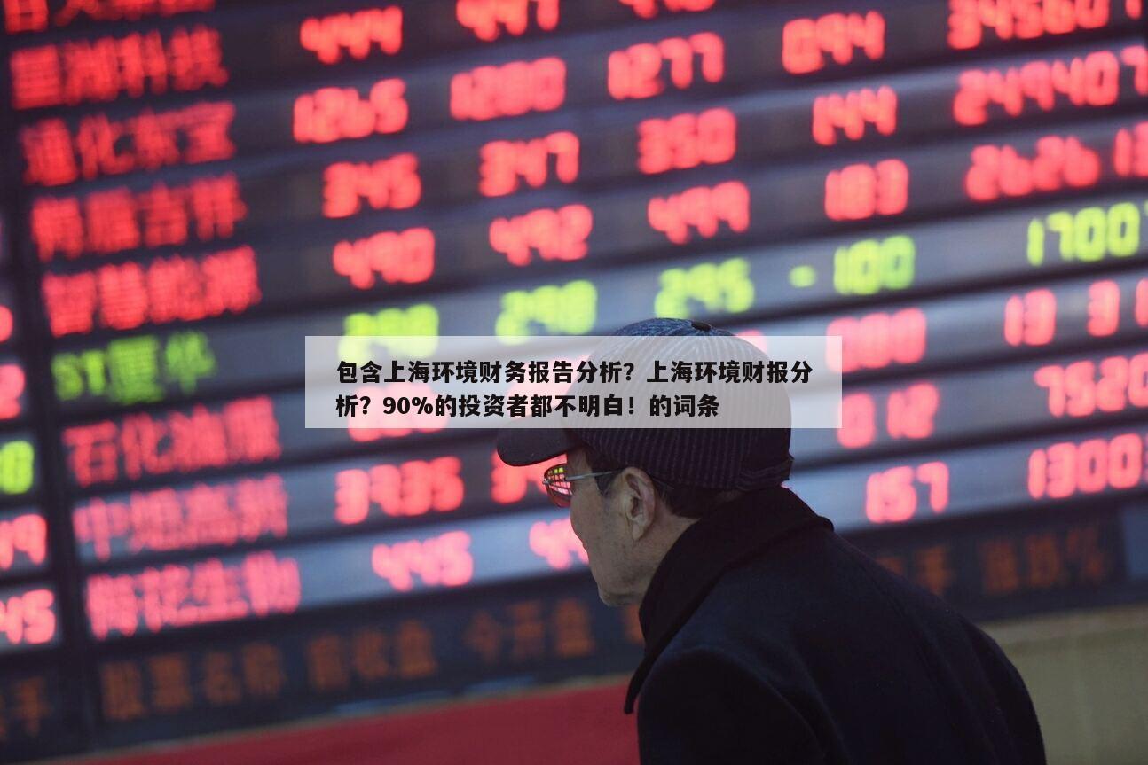 包含上海環境財務報告分析？上海環境財報分析？90%的投資者都不明白！的詞條