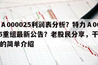特力Ａ000025利潤表分析？特力Ａ000025重組最新公告？老股民分享，干貨滿滿！的簡單介紹