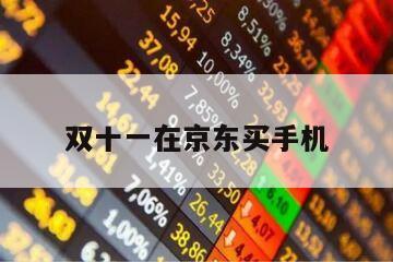 雙十一在京東買手機