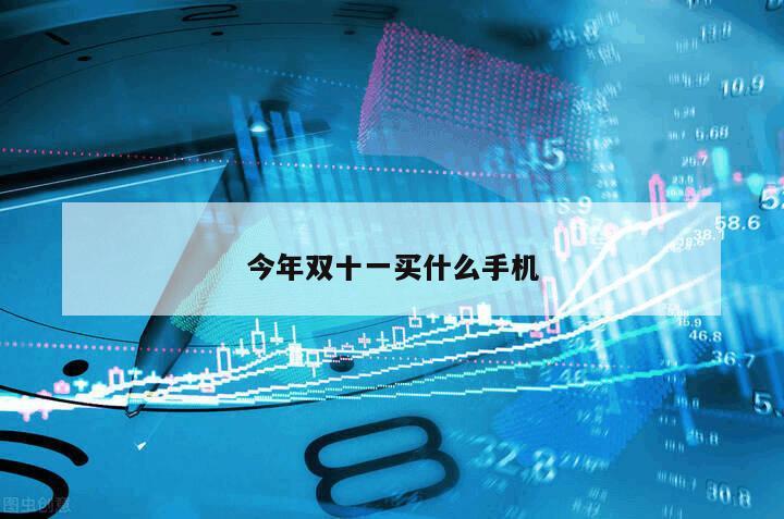 今年雙十一買什么手機